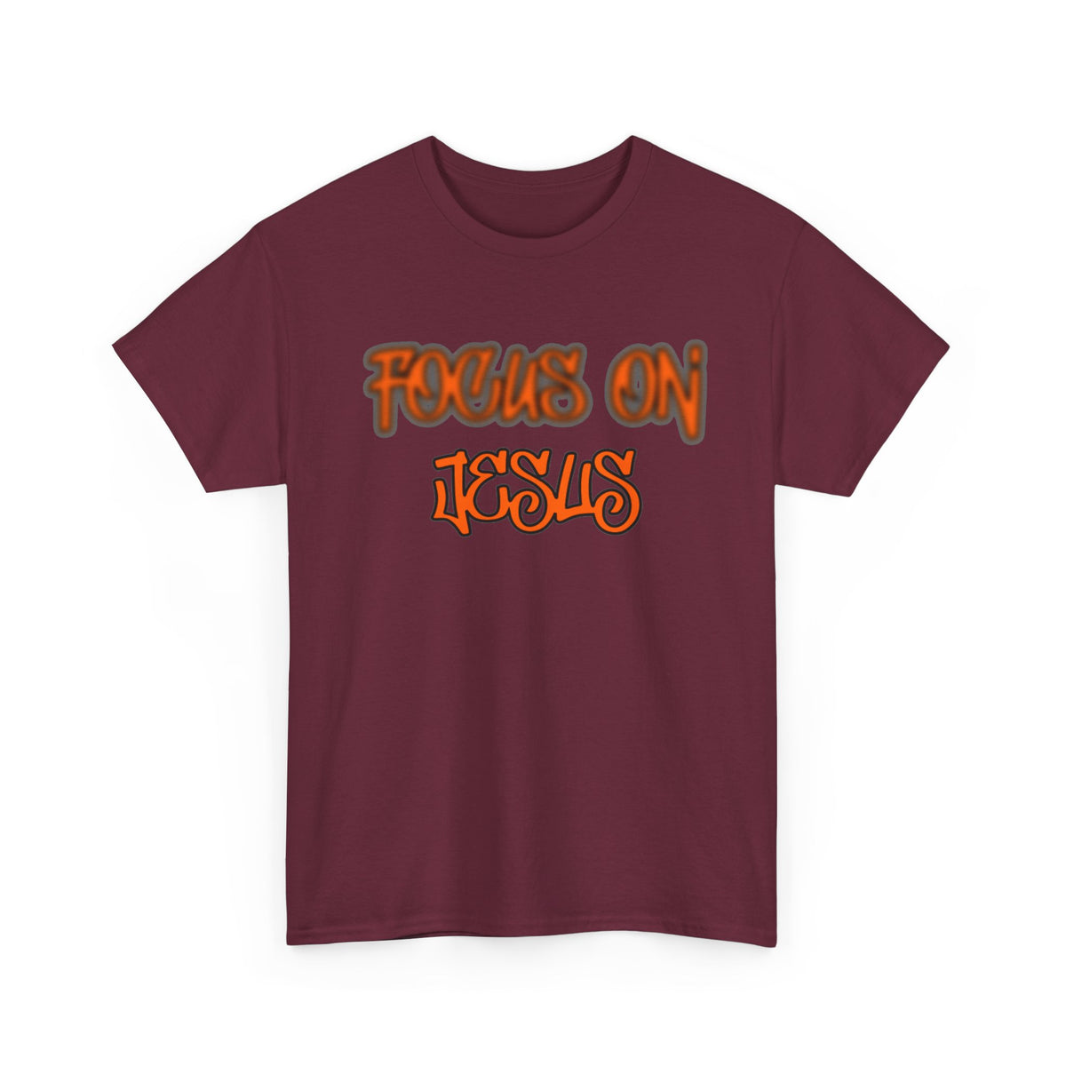 Focus on Jesus Heavy Cotton Tee