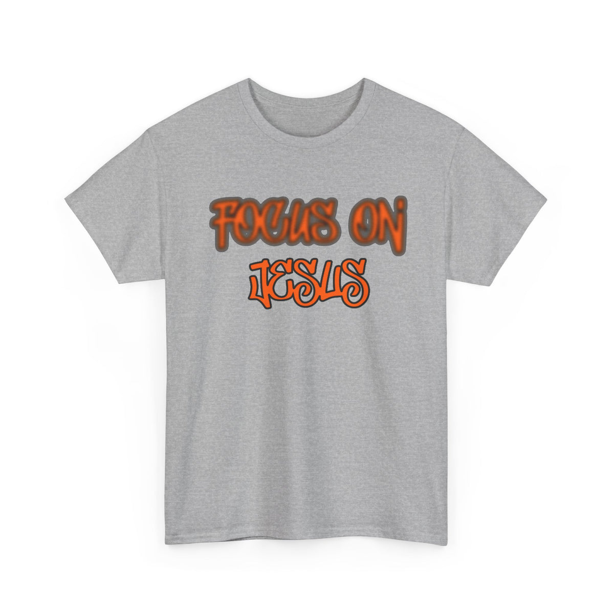 Focus on Jesus Heavy Cotton Tee