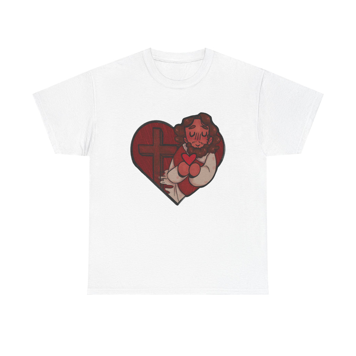 Jesus Loves Us Heart Tee