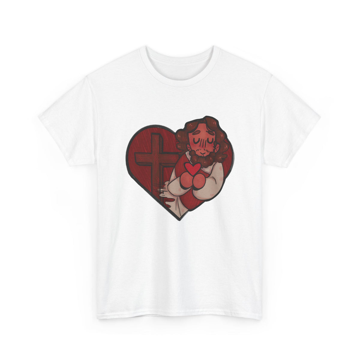 Jesus Loves Us Heart Tee