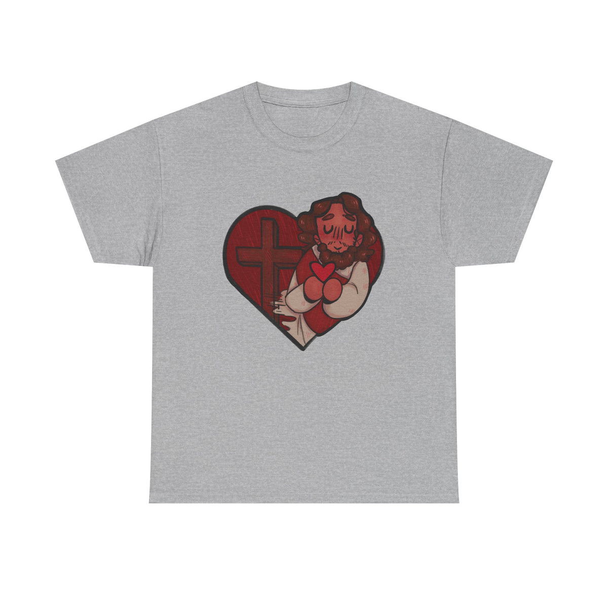 Jesus Loves Us Heart Tee